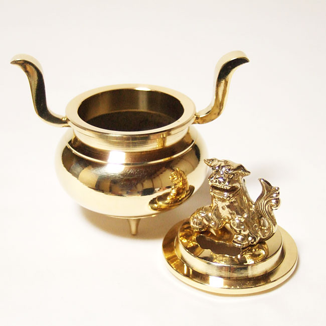 楽天市場】玉香炉 獅子付 磨き 2.5寸～3.5寸 : 仏壇 仏具 神棚の専門店