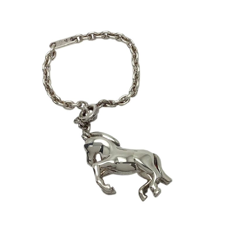 楽天市場】HERMES エルメス キーチェーン ホース SV925 シルバー 馬 L