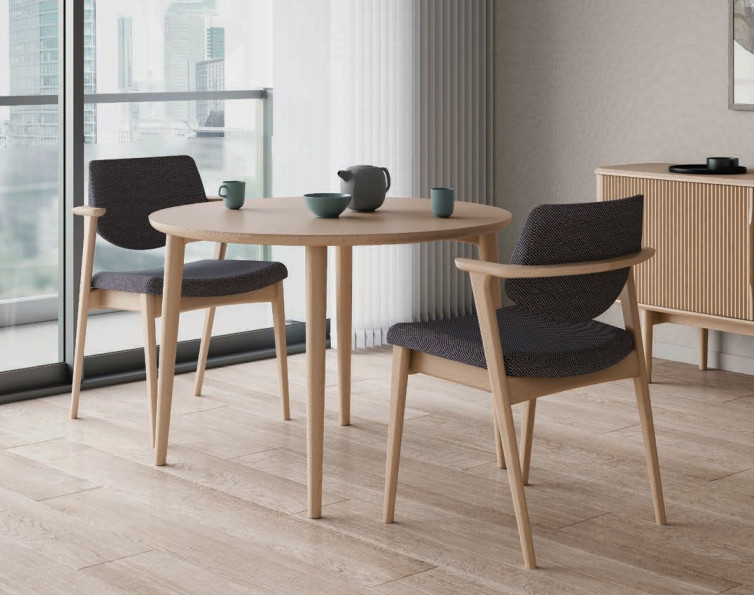 取付無料！カリモク家具 北欧風ナチュラルファブリックダイニング