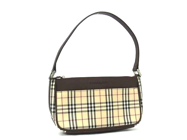 楽天市場】□新品同様□ BURBERRY バーバリー ノバチェック キャンバス