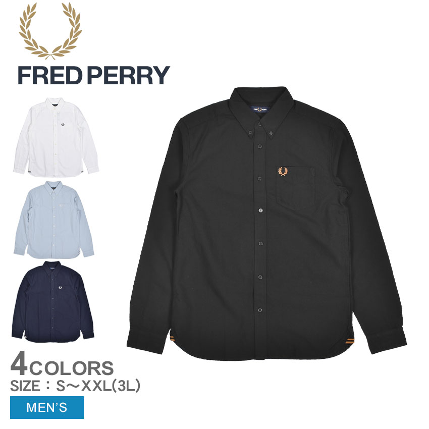 楽天市場】フレッドペリー 長袖シャツ FRED PERRY Oxford Shirt メンズ
