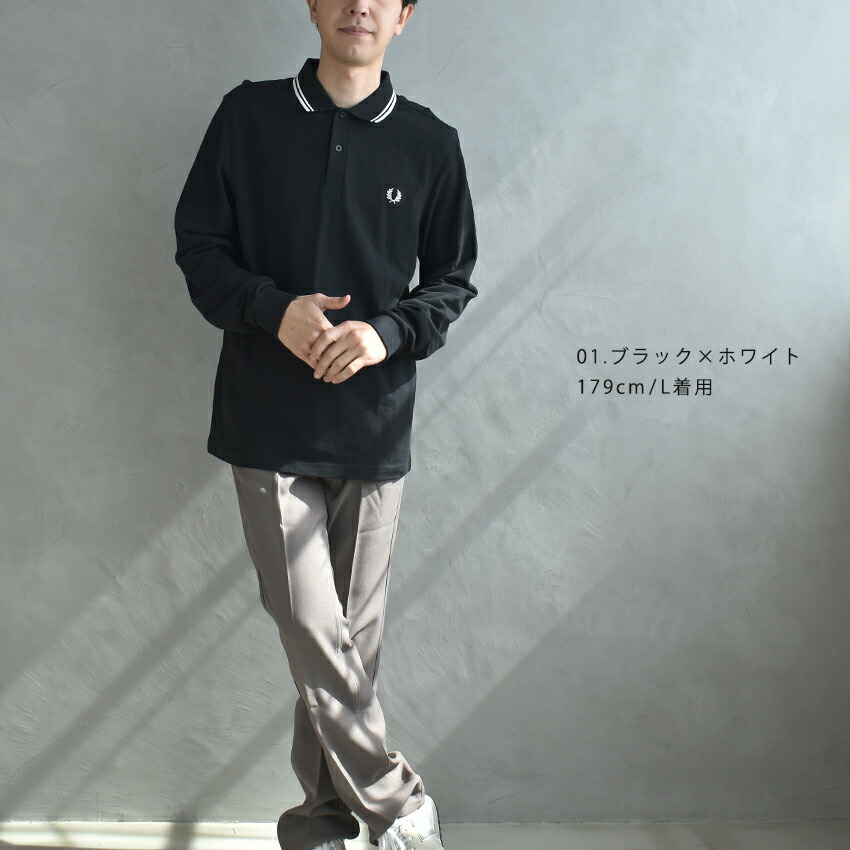 楽天市場】フレッドペリー 長袖ポロシャツ メンズ The Fred Perry