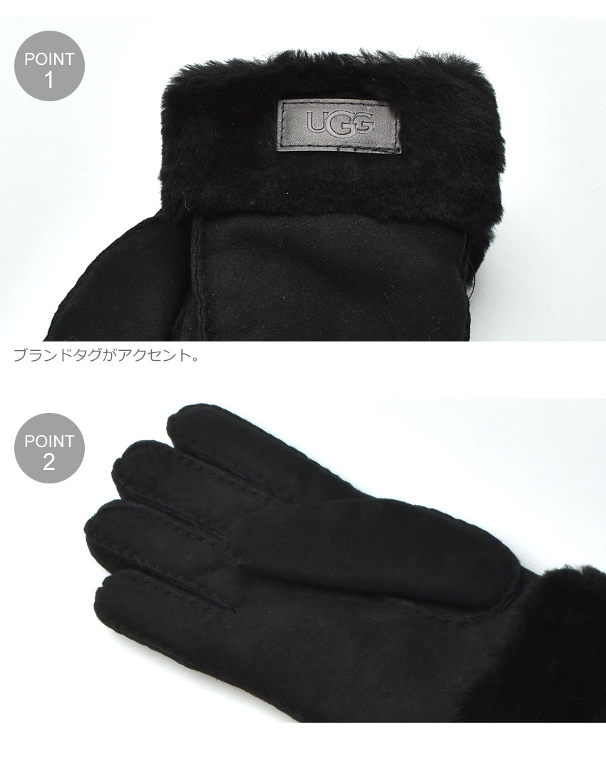 楽天市場】UGG アグ 手袋 レディース ターン カフ グローブ シープ