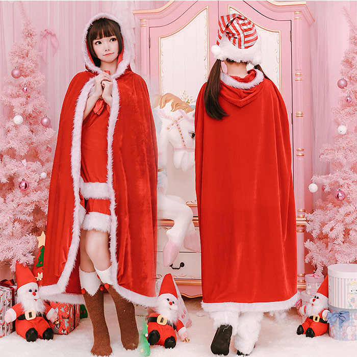 楽天市場】サンタケープ マント あったか 親子お揃い 子供 大人 サンタ