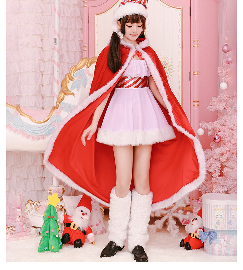 楽天市場】サンタケープ マント あったか 親子お揃い 子供 大人 サンタ