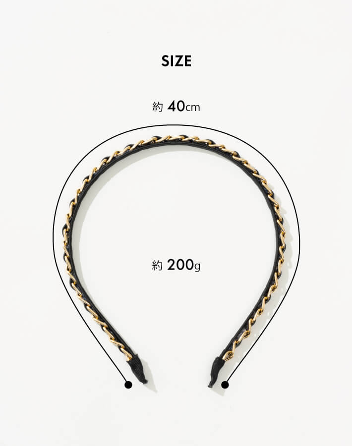 楽天市場】チェーンカチューシャ レディース ヘアアクセサリー