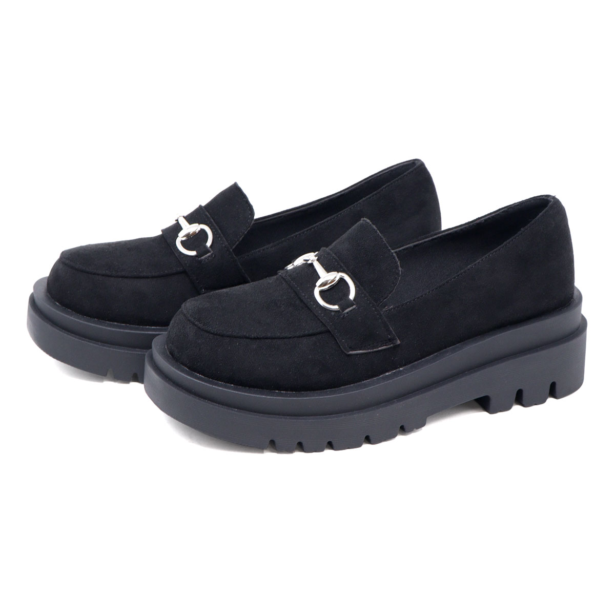 楽天市場】ローファー レディース 厚底 5cmヒール 美脚 ビット 疲れ