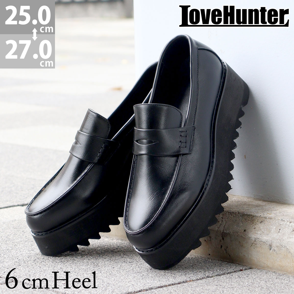 楽天市場】30%OFF 【ラスイチSALE】 ローファー メンズ 厚底 6cmヒール