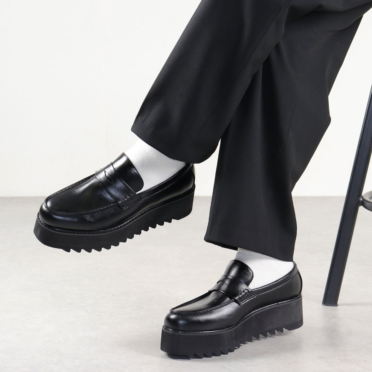 楽天市場】30%OFF 【ラスイチSALE】 ローファー メンズ 厚底 6cmヒール