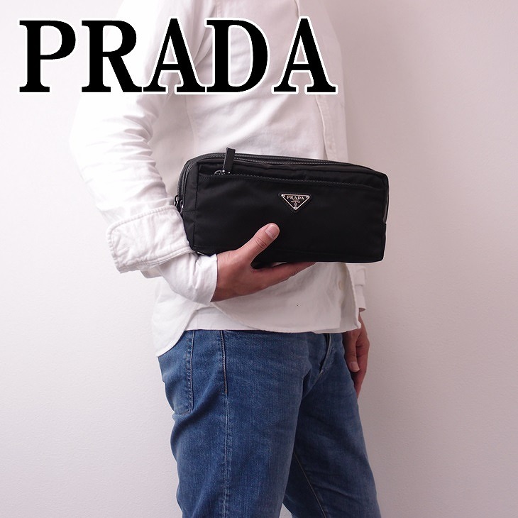 楽天市場】【イタリア買付】プラダ PRADA メンズ セカンドバッグ