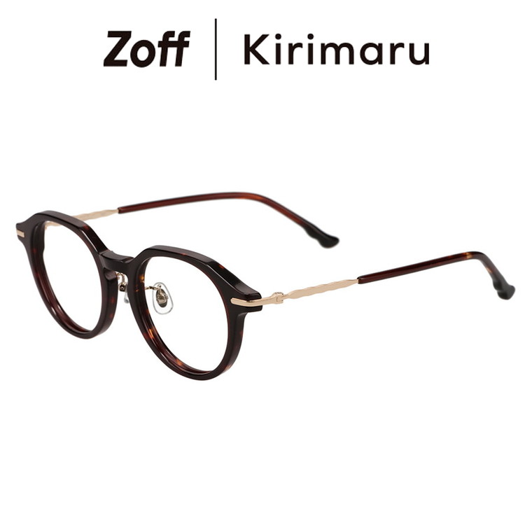 楽天市場】|ボストン型 メガネ（ブラウン（デミ柄）） Zoff Kirimaru