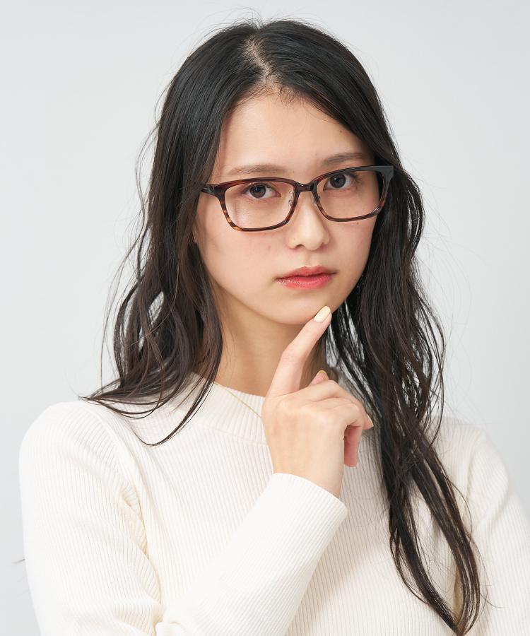 楽天市場】| ウェリントン型 メガネ (ブラウン(クリア)) Zoff NEW