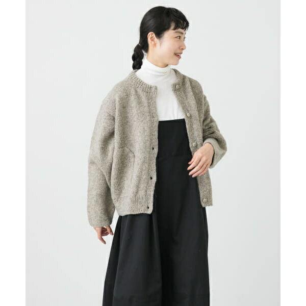楽天市場】ペルークルーネックカーディガン／かぐれ（kagure） : 丸井