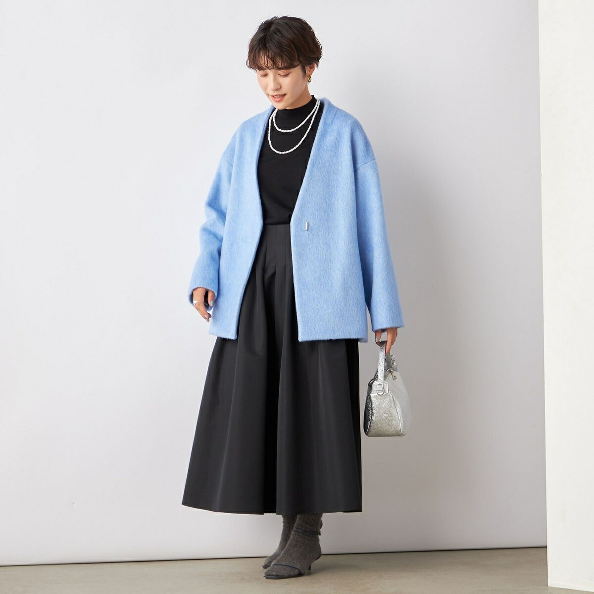 楽天市場】モヘヤシャンブレーシャギーショートコート／ノーリーズ