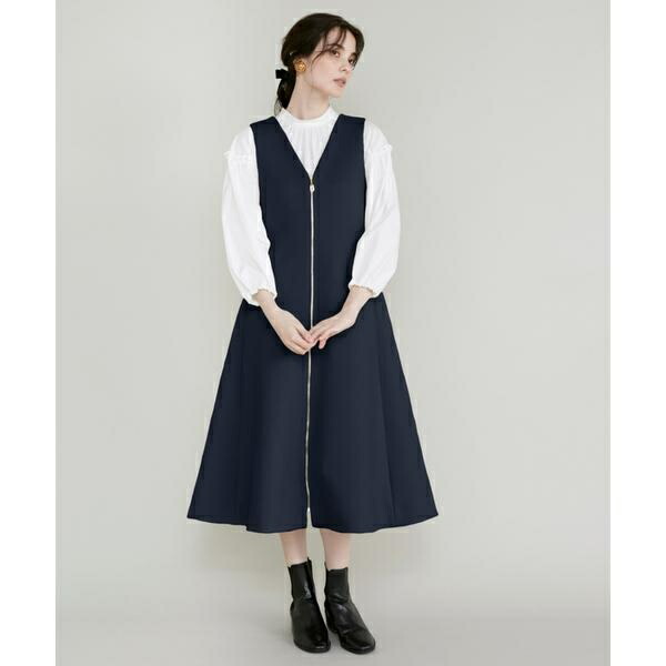 楽天市場】フロントジップジャンパースカート／マーリエ ル カセット