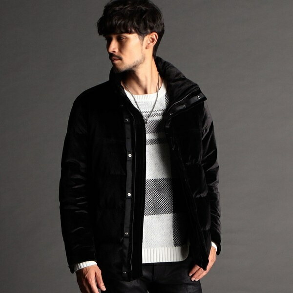 楽天市場】ニットベロア スタンドダウンブルゾン／ニコルクラブ