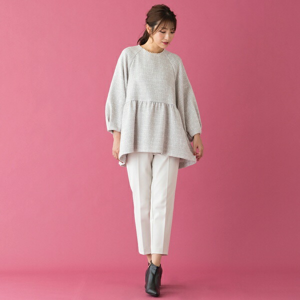 楽天市場】ファニーツイードペプラムブラウス／ローズティアラ（Rose