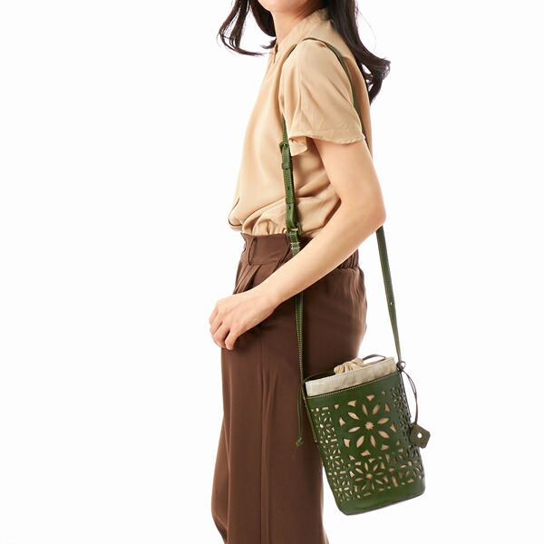 楽天市場】リネンカットワーク 筒型ショルダーバッグ／ゲンテン