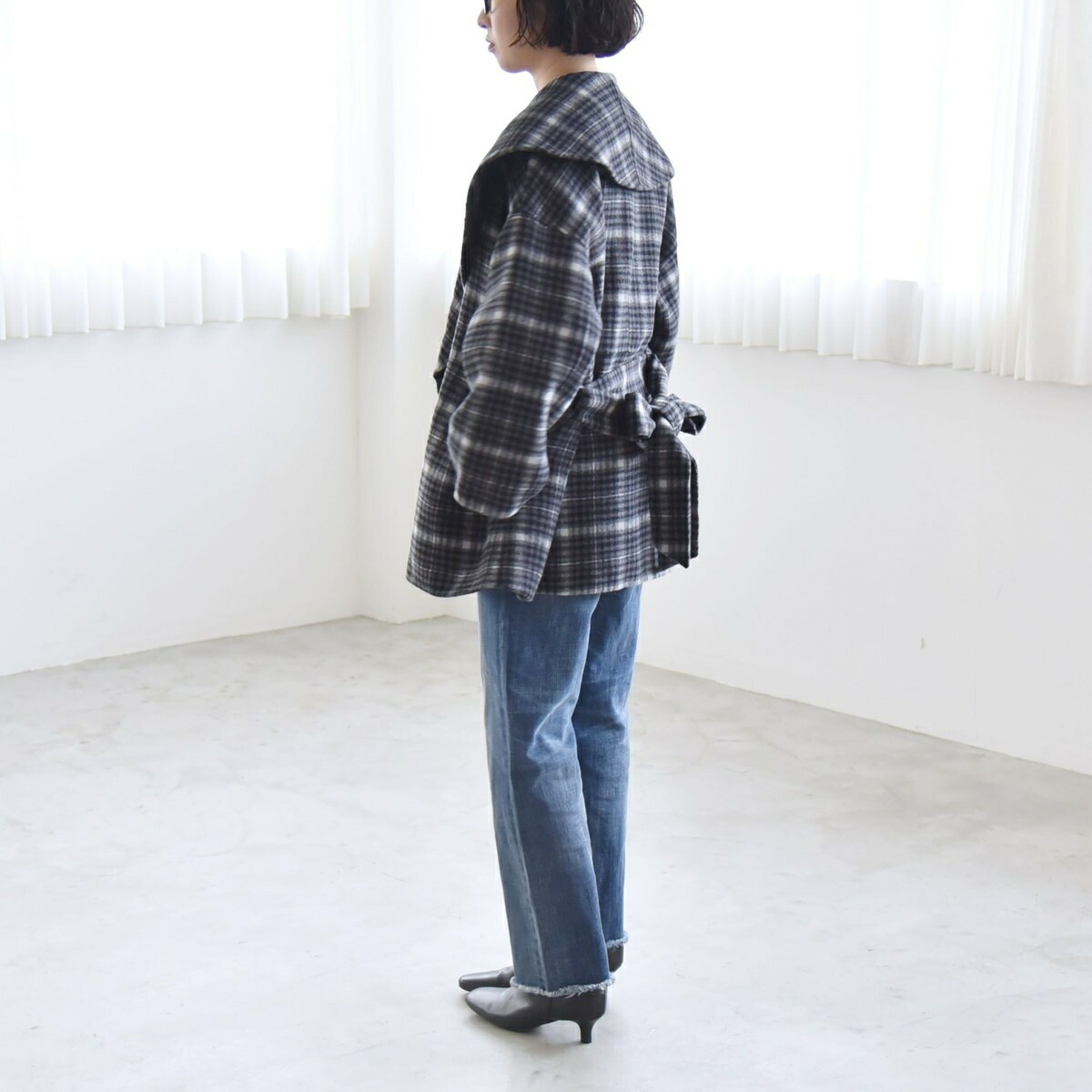 楽天市場】quaranciel: リバー ケープ ショート コート 25AW