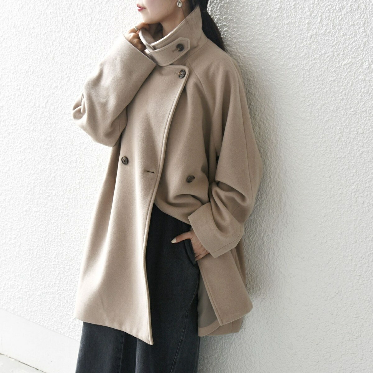 楽天市場】SHIPS any: スタンド ＆ ダブル カラー コート 24FW