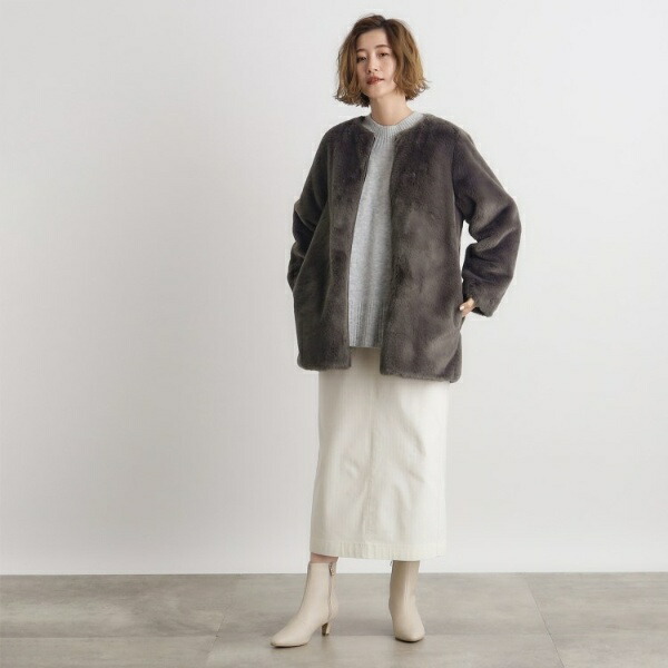 楽天市場】【撥水】4WAYフェイクファーライナーロングマンパ／グローブ