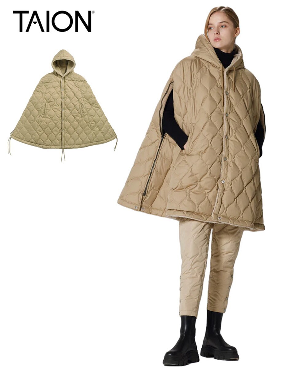 楽天市場】【TAION】ミリタリー ダウンケープ／タイオン（TAION