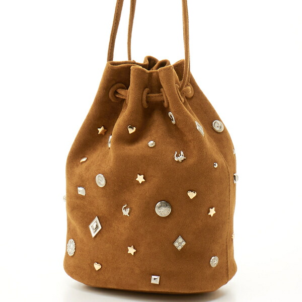 楽天市場】カカトゥ kakatoo / スエード調スタッズドロストバッグ