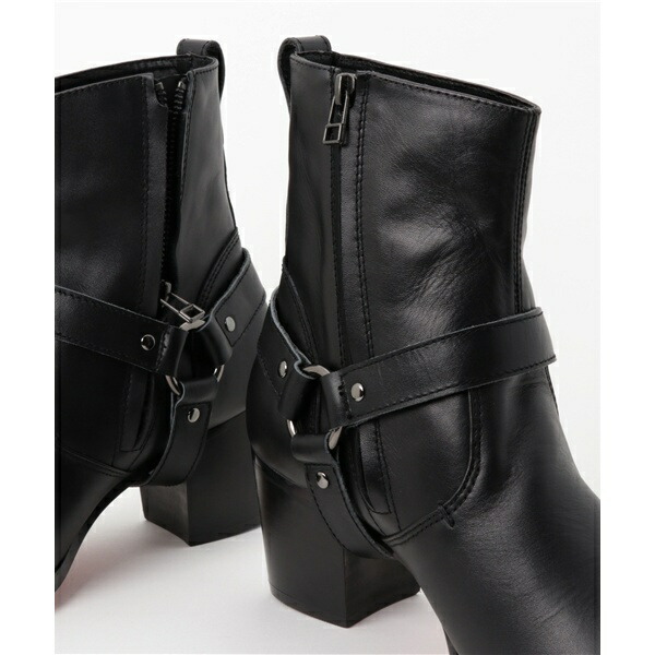 楽天市場】【ジギースムース】カウレザー リングベルトヒールブーツ