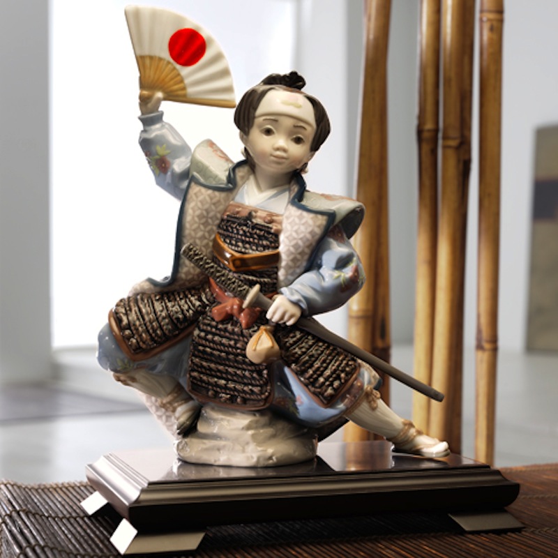 楽天市場】リヤドロ 五月人形 Lladro 桃太郎 子供大将飾り 浮世人形