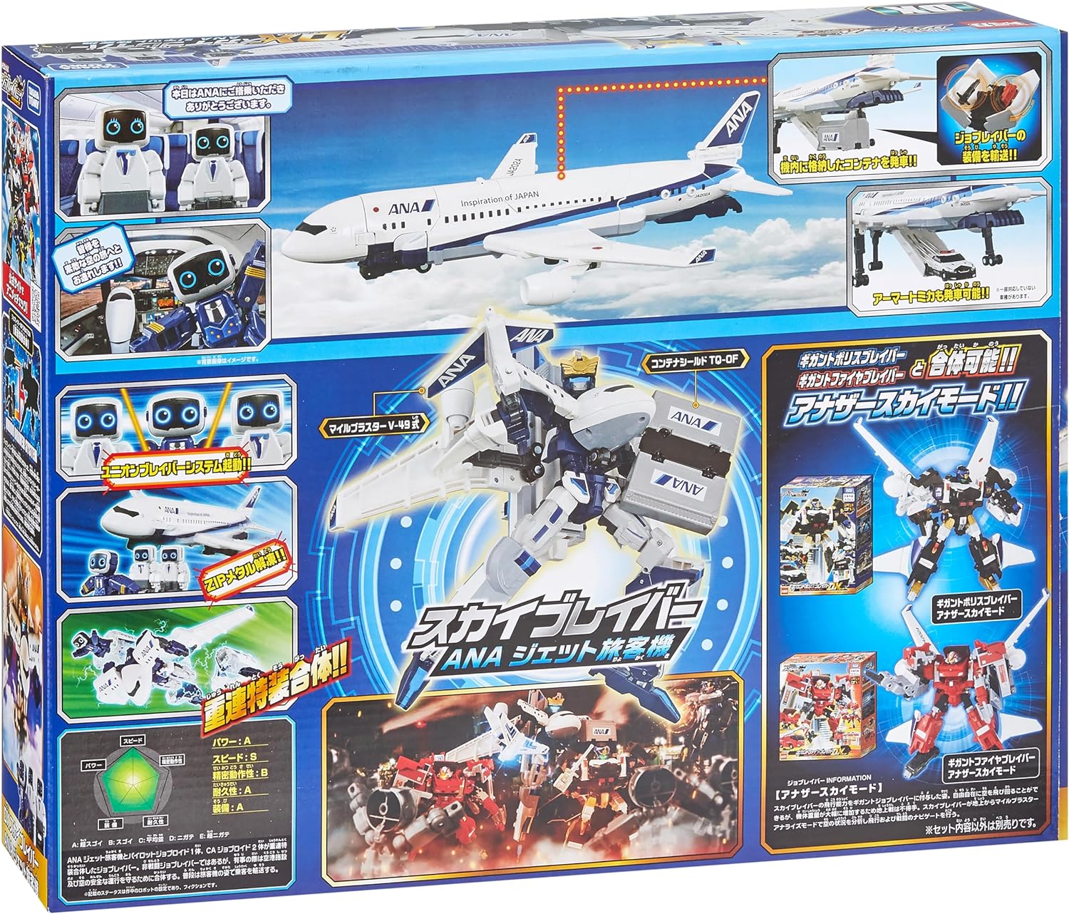 楽天市場】トミカ ジョブレイバー DXスカイブレイバー ANAジェット
