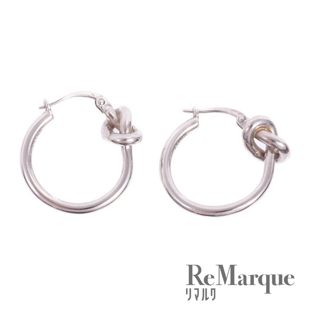 楽天市場】CELINE（セリーヌ）ノット スモールフープ ピアス ロジウム