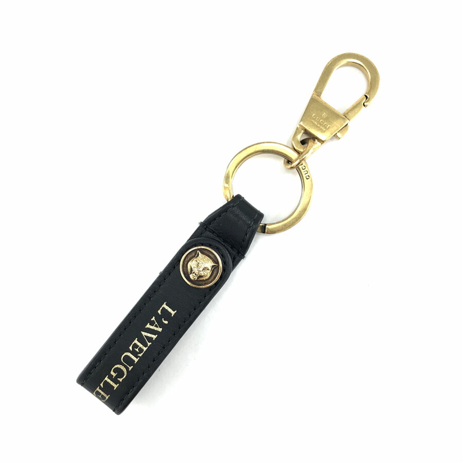 楽天市場】グッチ GUCCI キーホルダー キーリング キャットヘッド