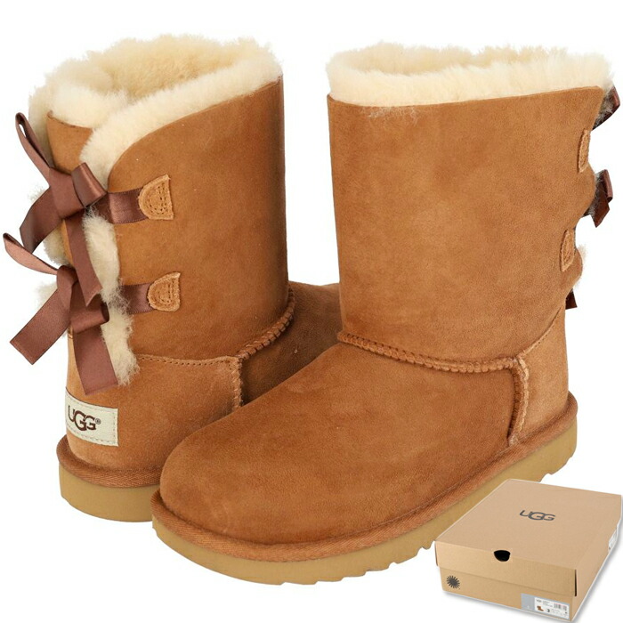 楽天市場】UGG ムートン アグ キッズ レディース ブーツ ベイリーボウ
