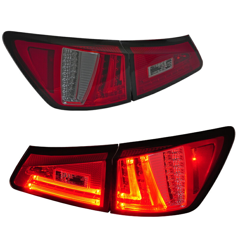 楽天市場】レクサス IS / ISFファイバーテールLEDテールランプ V2