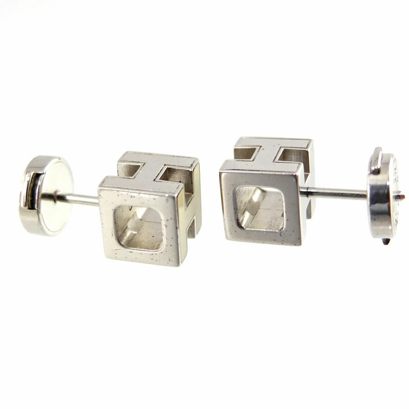 楽天市場】エルメス HERMES カージュ ド アッシュ Hキューブ ピアス