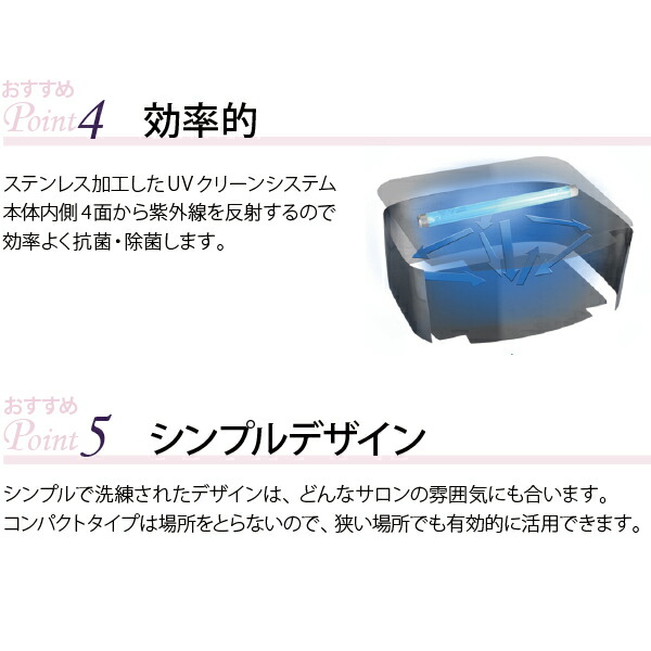 楽天市場】UV クリーンシステム 紫外線 消毒器 ランプ WUV-710 高さ23