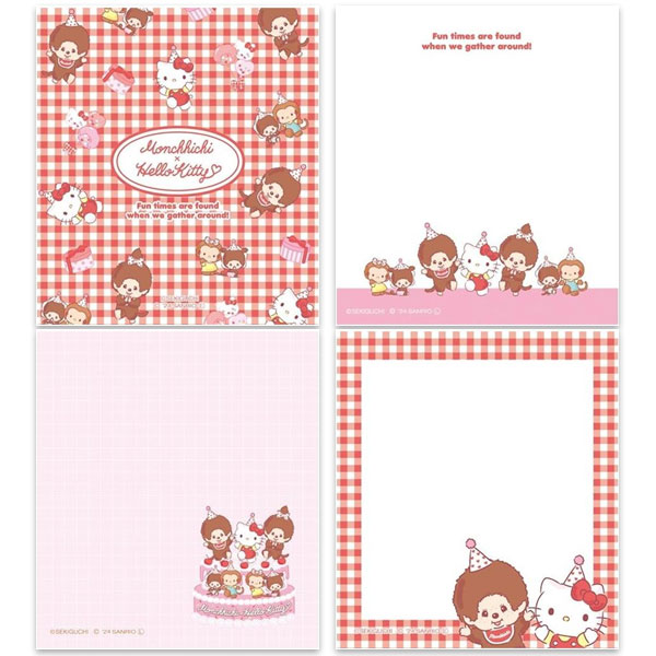 楽天市場】限定 モンチッチ×ハローキティ メモパッド 全4種類 [100枚