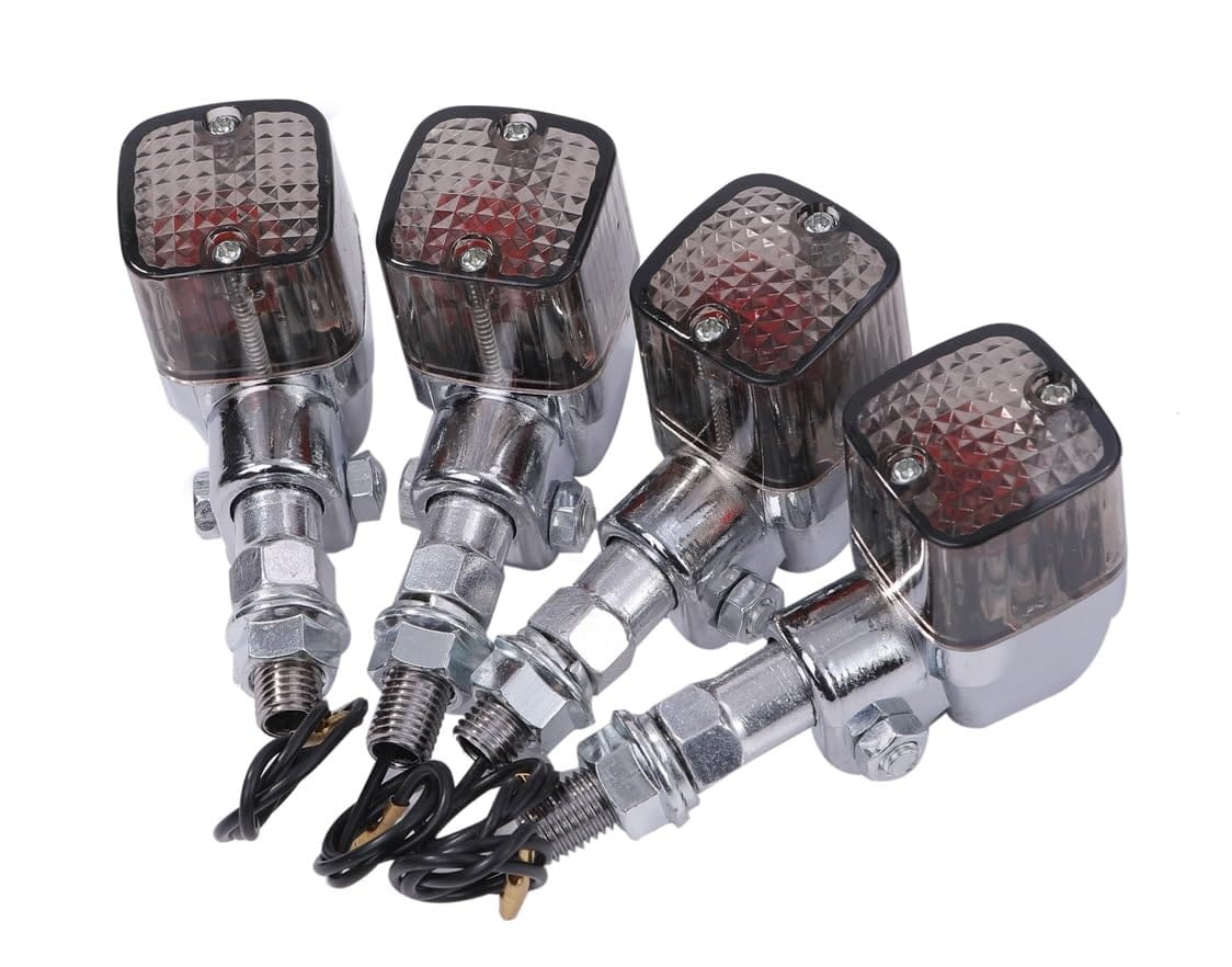 楽天市場】角型 ヨーロピアン メッキ ウインカー ステー 付 クリアー