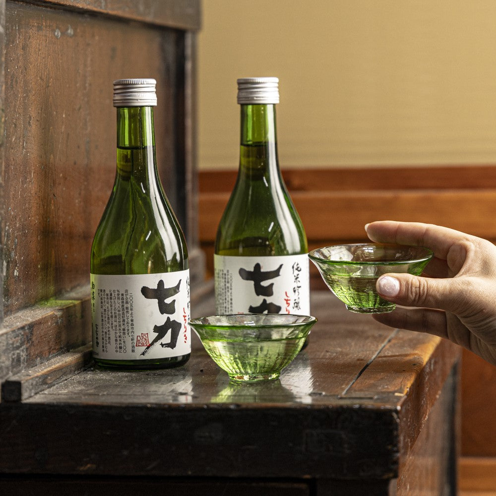 津軽びいどろ 盃 七力 | 日本酒「七力」とコラボしたガラスの盃