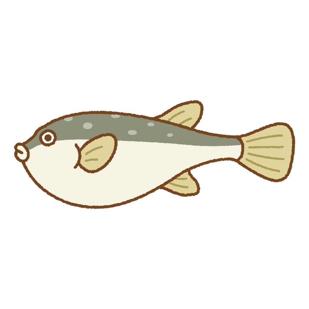 フグのイラスト | 商用OKの無料イラスト素材サイト ツカッテ