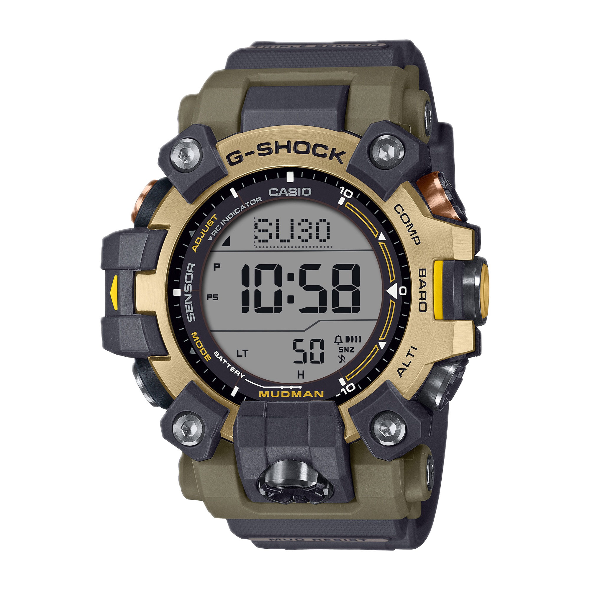 CASIO G-SHOCK デジタル腕時計 グレー/イエロー 土日限定セール！ G