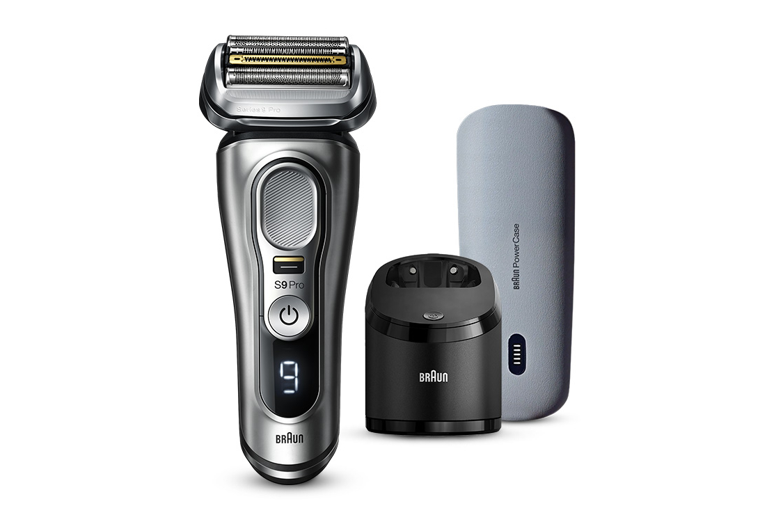 Braun シリーズ9 充電＆洗浄器、電源コード、旅行用ケース、取扱い説明