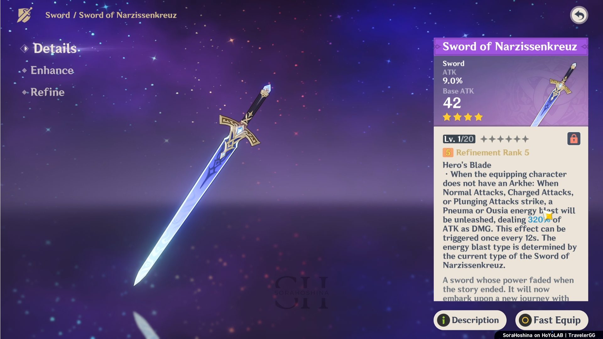 All 4 Drained Conch Cups (Refinement Material) for Sword of