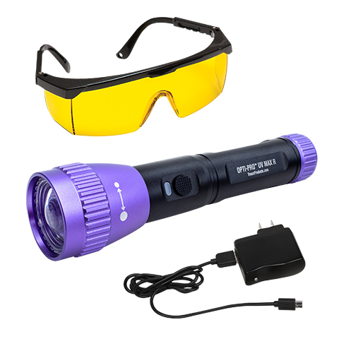 OPTI-PRO UV MAX R: Leak Detection UV Flashlight - Tracerproducts.com