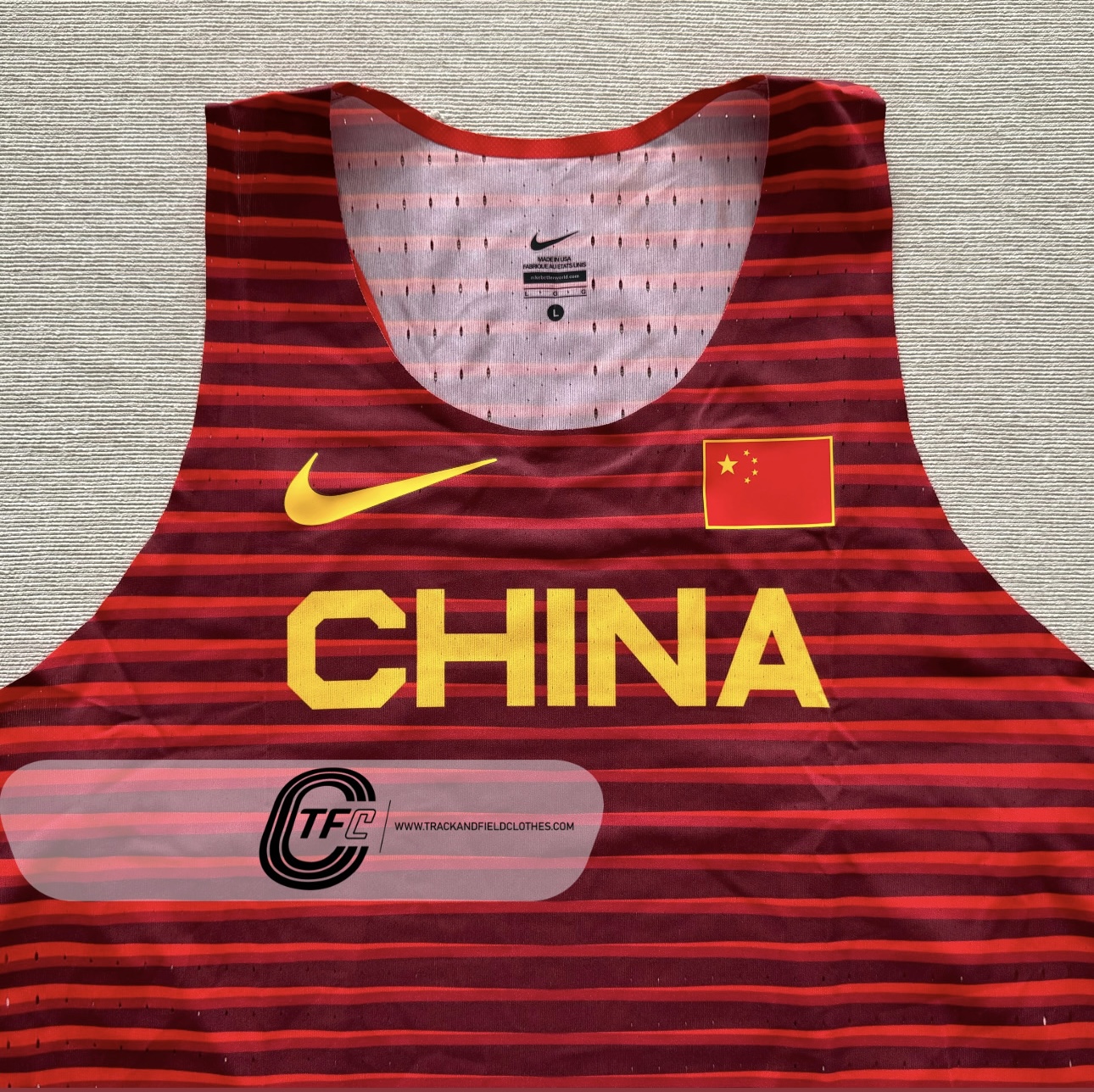 Nike 2021 China Team Pro Elite Distance Singlet | Trackandfieldclothes
