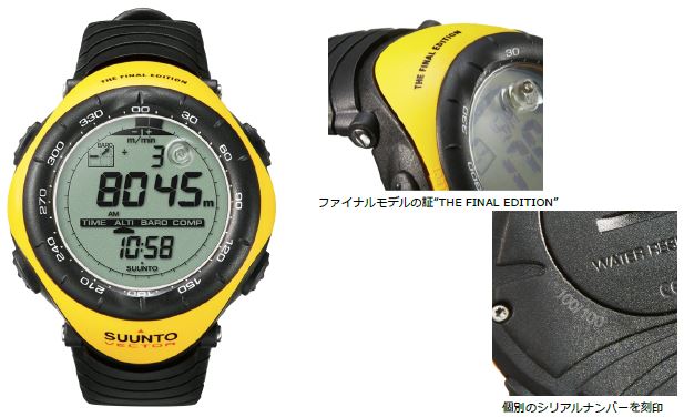 SUUNTO Vector The Final Edition」公式オンラインストアで100台限定