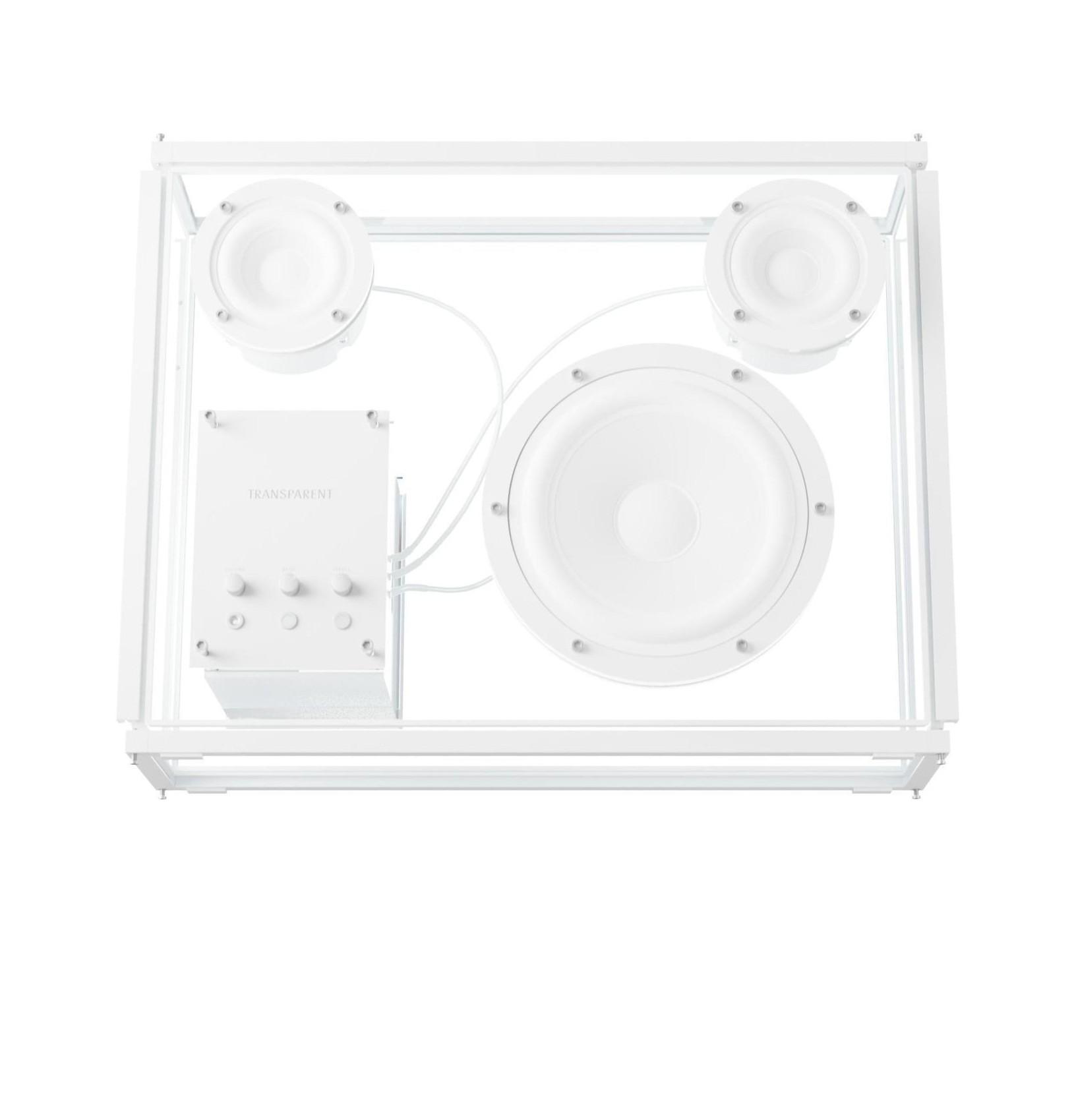 Transparent speaker white with bluetooth | Transparent Sound