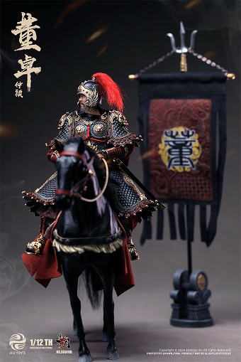 303TOYS 1/12 掌上三国 董卓 仲穎 SG010 アクションフィギュア 戦馬