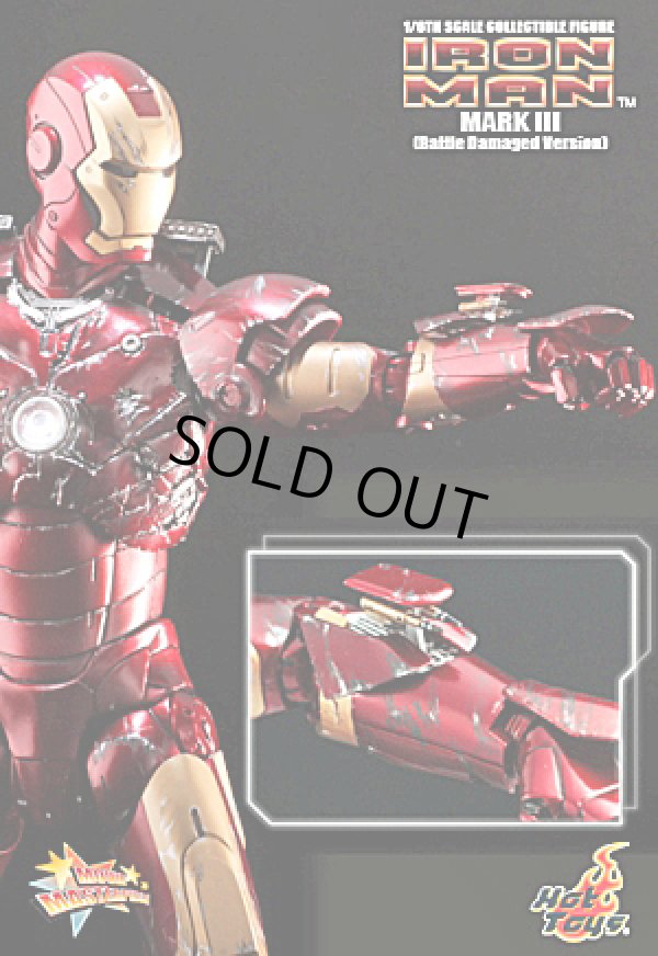ホットトイズ アイアンマン/マーク3 バトルダメージ版 - 1/6