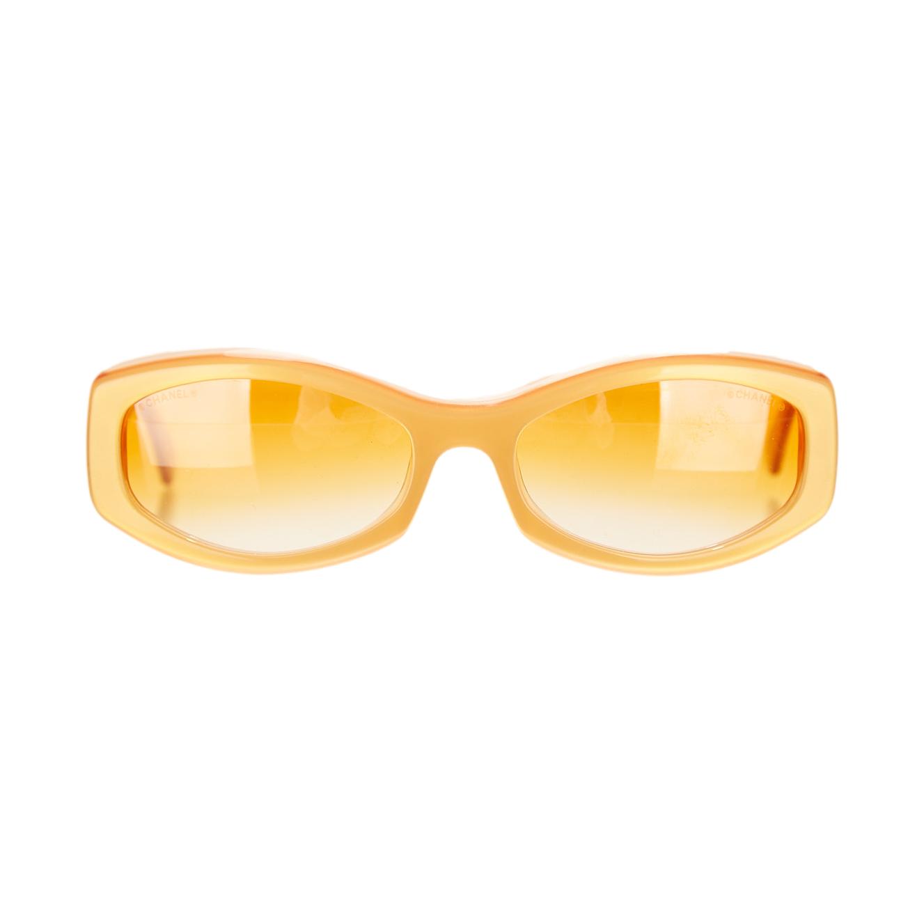 Chanel Yellow Logo Sunglasses – Treasures of NYC